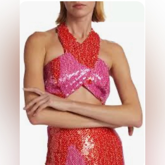 Silvia Tcherassi Sequined Halter Top - Picture 5 of 12